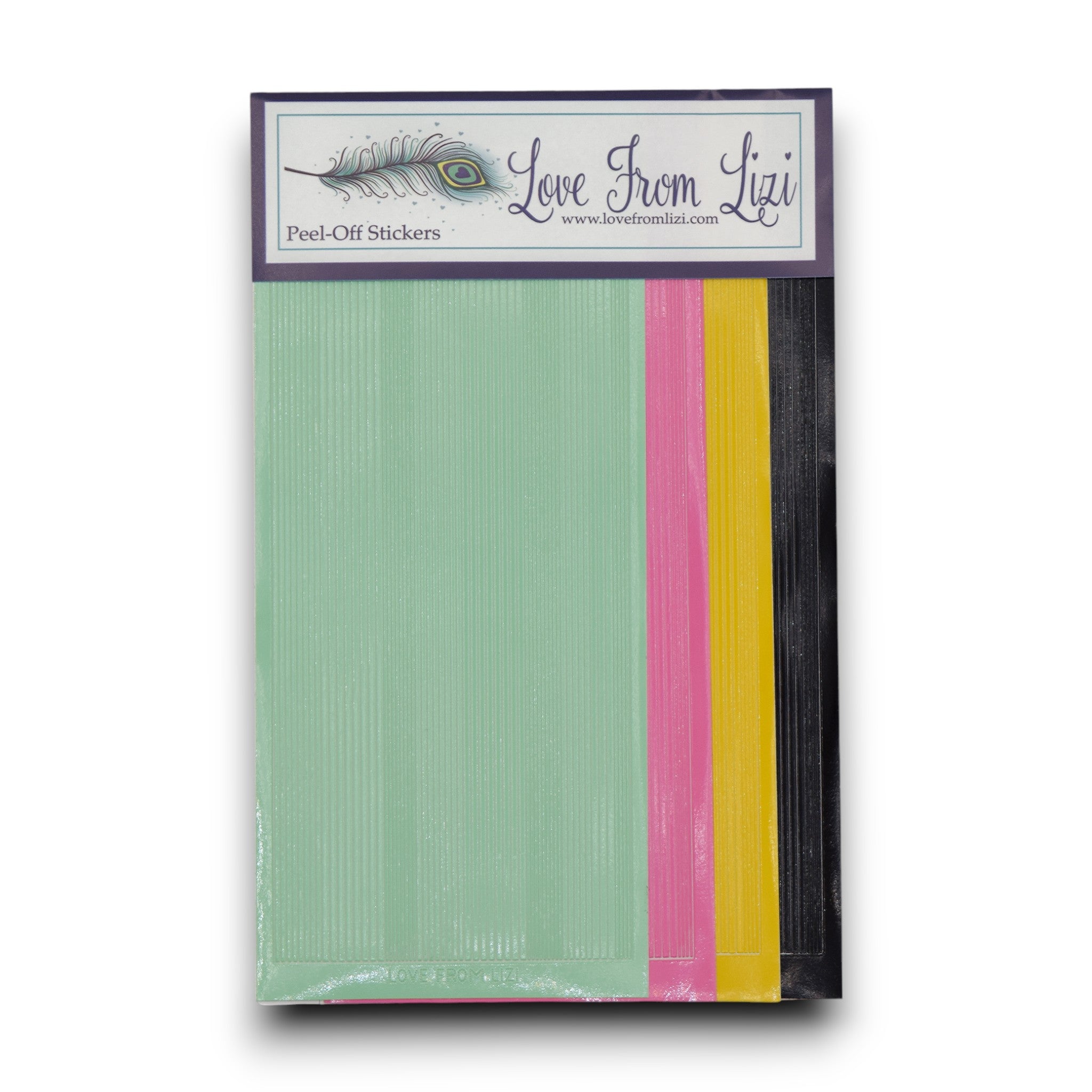 Watercolour Wonder - Pin Stripe Peel-Off 4 Pack